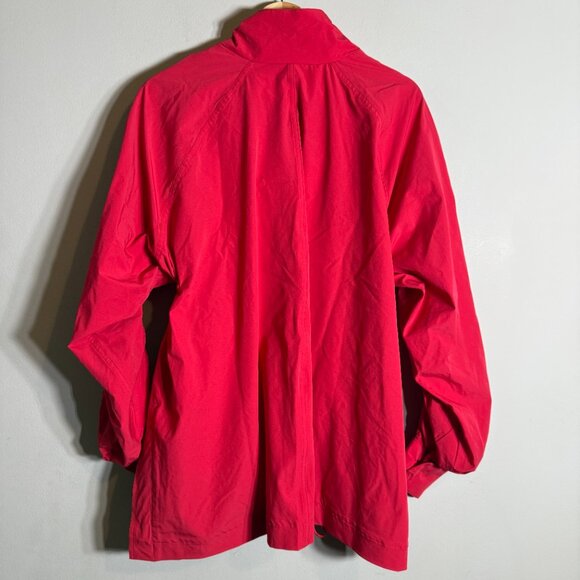Fabletics x Madelaine Petsch Giana Full Zip Rain Jacket Womens Small Red Outdoor - Picture 10 of 13